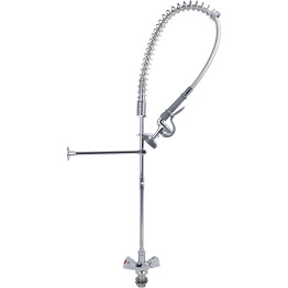 Standard Pre Rinser with Compression Cartridge and Rotary Handle Chrome Plated Brass | CaterEq CE6902A Standard Pre Rinser with Compression Cartridge and Rotary Handle Chrome Plated Brass | CaterEq CE6902A