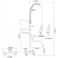 Standard Wall-Mounted Pre Rinser with Compression Cartridge and Rotary Handle & 12" Swing Nozzle Chrome Plated Brass | CaterEq CE6903A12 Standard Wall-Mounted Pre Rinser with Compression Cartridge and Rotary Handle & 12" Swing Nozzle Chrome Plated Brass | CaterEq CE6903A12