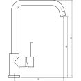 Basin Mixer Tap with Stainless Steel Spout Single Lever Chrome - CE70000058