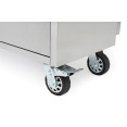 Heavy Duty Steel Rolling Tool Chest with Wooden Worktop 15 Drawers 3 Overhead Cabinets 1978x510x1828mm Stainless Steel | CaterEq CE722038APSILVER Heavy Duty Steel Rolling Tool Chest with Wooden Worktop 15 Drawers 3 Overhead Cabinets 1978x510x1828mm Stainless Steel | CaterEq CE722038APSILVER