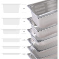 Stainless steel Gastronorm Pan Perforated GN1/2 Depth 150mm - CE8126P