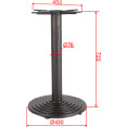 Black Cast Iron Table Base Round Ø430x720mm | CaterEq CEA006A Black Cast Iron Table Base Round Ø430x720mm | CaterEq CEA006A