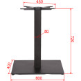 Black Cast Iron Table Base Square 600x400x720mm | CaterEq CEA040
