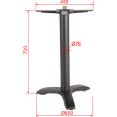 Black Cast Iron Table Base Tri-Leg 600x720mm | CaterEq CEA050