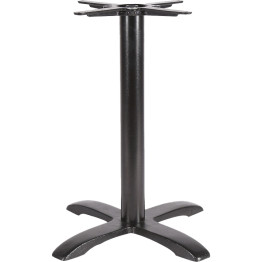 Black Cast Iron Table Base Cross-Base 620x720mm | CaterEq CEA051