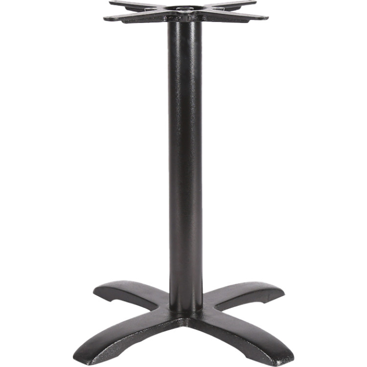 Black Cast Iron Table Base Cross-Base 620x720mm | CaterEq CEA051 Black Cast Iron Table Base Cross-Base 620x720mm | CaterEq CEA051