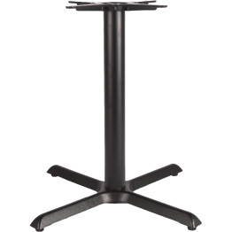 Black Cast Iron Table Base Cross-Base 760x720mm | CaterEq CEA053B