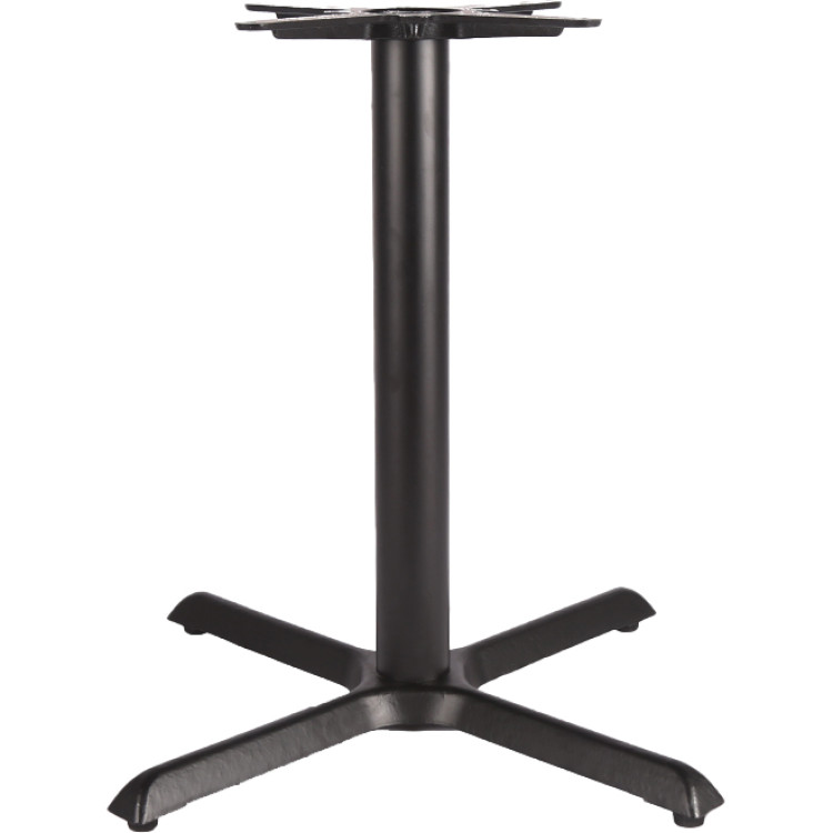 Black Cast Iron Table Base Cross-Base 760x720mm | CaterEq CEA053B