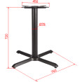 Black Cast Iron Table Base Cross-Base 760x720mm | CaterEq CEA053B