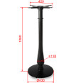 Black Cast Iron Table Base Round Ø430x1080mm | CaterEq CEA068AH