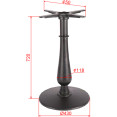 Black Cast Iron Table Base Round Ø430x720mm | CaterEq CEA068A