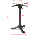 Black Cast Iron Table Base Tri-Leg 500x720mm | CaterEq CEA081