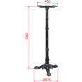 Black Cast Iron Table Base Tri-Leg 470x1080mm | CaterEq CEA091