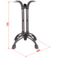 Black Decorative Cast Iron Table base 660mm Standard height - CEA101