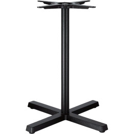 Black Cast Iron Table Base Cross-Base 610x720mm | CaterEq CEA120A