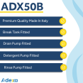 Commercial Dishwasher Premium 500mm basket 20 baskets/hour Built-in water softener Break tank Drain Pump Detergent dosing pump - CEADX50BWS