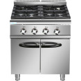 Professional Gas range 4 burners 30kW with Cabinet 700mm Depth - CEADX705B
