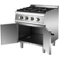 Professional Gas range 4 burners 30kW with Cabinet 700mm Depth - CEADX705B