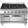 Professional Gas range 6 burners 36kW Gas oven 5.8kW 900mm Depth - CEADX996Z