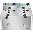 Commercial Electric Deep Fryer Countertop Double Tank 2x10 Litres 530x490x360mm - CEAFR008