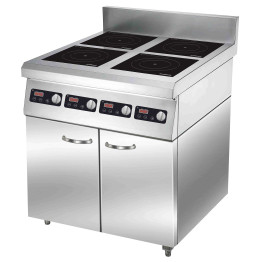 Commercial 4 Zone Induction Range 11.2kW 4 × 2.8kW 700mm 220V | CaterEq CEALTAY300 Commercial 4 Zone Induction Range 11.2kW 4 × 2.8kW 700mm 220V | CaterEq CEALTAY300