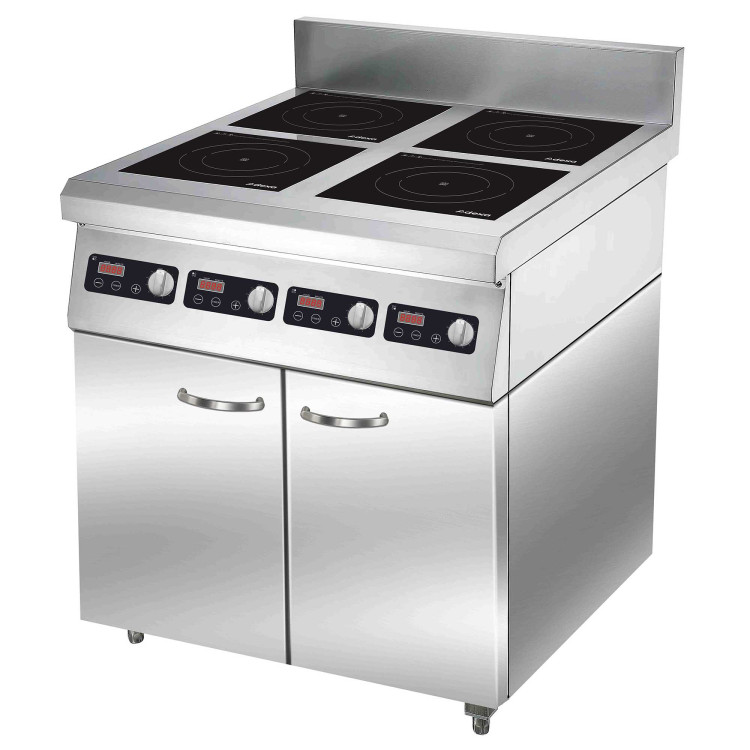 Commercial 4 Zone Induction Range 11.2kW 4 × 2.8kW 700mm 220V | CaterEq CEALTAY300 Commercial 4 Zone Induction Range 11.2kW 4 × 2.8kW 700mm 220V | CaterEq CEALTAY300