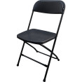 Foldable Chair Steel Black | CaterEq CEAOX234