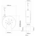 10m Stainless Steel Hose Reel Swing Bracket Automatic Rewind Silver and Blue | CaterEq CEB71050110M