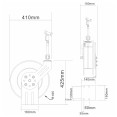 10M Epoxy-Coated Stainless Steel Hose Reel Swing Bracket Automatic Rewind Green | CaterEq CEB71130110M