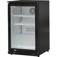 Back bar cooler 1 hinged door 100 litres Black - CEBBC1