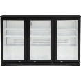 Back bar cooler 3 hinged doors 300 litres Black - CEBBC3