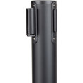 Black Barrier Post with Red Retractable Belt 2m - CEBBP01AR