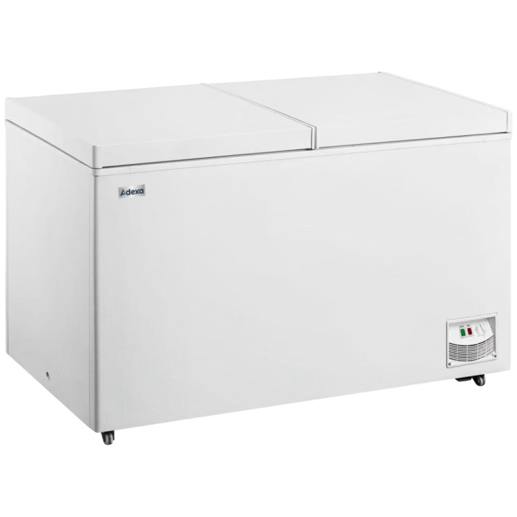 Commercial Chest Freezer 607 Litres Twin Solid Lid 1800x710x850mm White | CaterEq CEBCBD607