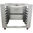 Combi/Convection Oven Base with GN Pan Rack Stainless Steel 7 Layers Mobile with Wheels Fits GN 1/1 Pans| CaterEq CEBCF95N Combi/Convection Oven Base with GN Pan Rack Stainless Steel 7 Layers Mobile with Wheels Fits GN 1/1 Pans| CaterEq CEBCF95N