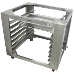 Combi/Convection Oven Base with GN Pan Rack Stainless Steel 7 Layers Mobile with Wheels Fits 400×600 mm Pans | CaterEq CEBCF95 Combi/Convection Oven Base with GN Pan Rack Stainless Steel 7 Layers Mobile with Wheels Fits 400×600 mm Pans | CaterEq CEBCF95