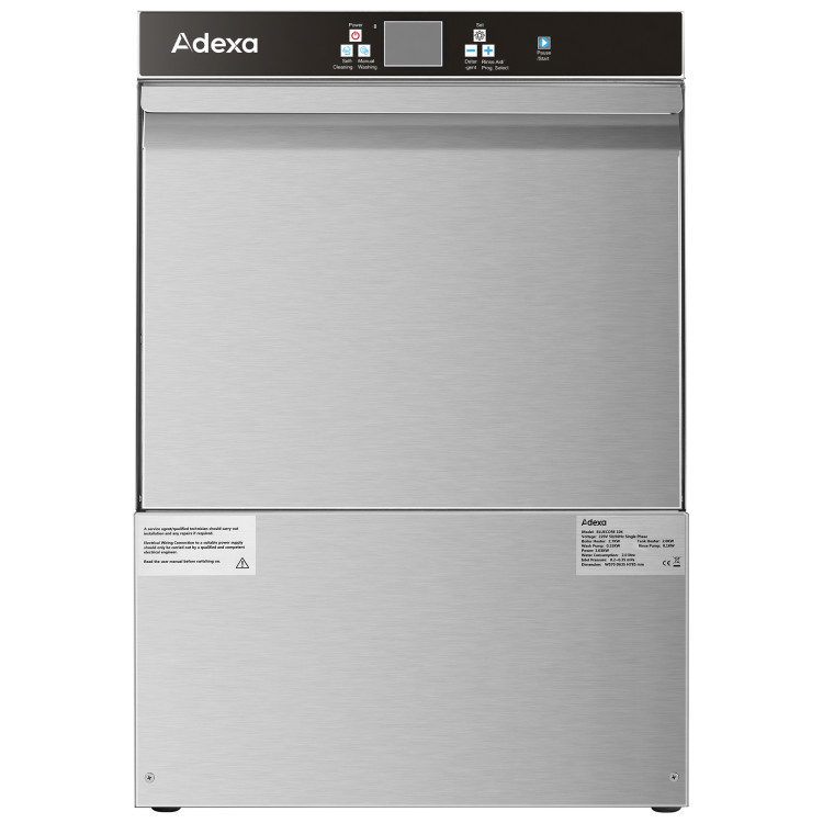 Commercial Undercounter Dishwasher 500x500mm 40 Racks/h 3.03kW with Detergent & Rinse Aid Dispensers | CaterEq CEBLUECORE104 Commercial Undercounter Dishwasher 500x500mm 40 Racks/h 3.03kW with Detergent & Rinse Aid Dispensers | CaterEq CEBLUECORE104