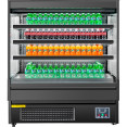 Wall Cabinet Multi Deck Refrigerator Night Curtain Black 1200x700x1395mm | CaterEq CEBLUEL212 Wall Cabinet Multi Deck Refrigerator Night Curtain Black 1200x700x1395mm | CaterEq CEBLUEL212
