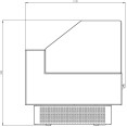 Commercial Curved Open Deli Serve Over Counter Straight Glass Front 1875x1135x1190mm | CaterEq CEBLUEL218 Commercial Curved Open Deli Serve Over Counter Straight Glass Front 1875x1135x1190mm | CaterEq CEBLUEL218