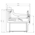Open Deli Serve Over Counter 145 Litres Straight Glass Ventilated Cooling 1330x940x895mm | CaterEq CEBLUEL220 Open Deli Serve Over Counter 145 Litres Straight Glass Ventilated Cooling 1330x940x895mm | CaterEq CEBLUEL220