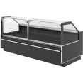 Commercial Open Deli Serve Over Counter Straight Glass Front Height Adjustable Feet 1250x960x1190mm | CaterEq CEBLUEL224