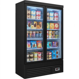Commercial Double Door Display Showcase Freezer 1260x730x1980mm | CaterEq CEBLUEL310