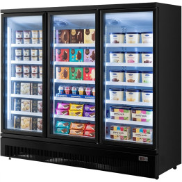 Commercial Triple Door Display Showcase Freezer 1890x730x1980mm | CaterEq CEBLUEL312