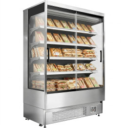 Commercial Multi Deck Display Refrigerator with Stainless Steel Finish 1524x700x2000mm | CaterEq CEBLUEL506
