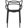 B GRADE Bistro Dining Arm Chair Plastic Black Indoors & Outdoors - WW023BLACK B GRADE