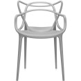 Bistro Dining Arm Chair Plastic Grey Indoors & Outdoors - CEWW023GREY