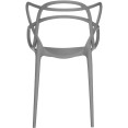 Bistro Dining Arm Chair Plastic Grey Indoors & Outdoors - CEWW023GREY