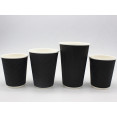 500pcs Black Ripple Wall Coffee Cup 16oz/473ml PE - CEBR16OZ 500pcs Black Ripple Wall Coffee Cup 16oz/473ml PE - CEBR16OZ