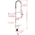 Commercial Deck-Mounted Pre-Rinse Spray Unit with Wall Bracket Chrome | CaterEq CEBXF218