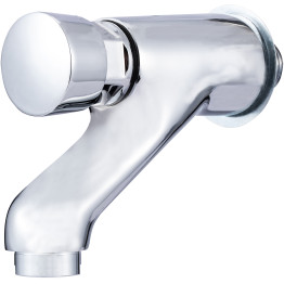 Commercial Wall-Mounted Self-Closing Push Tap Chrome | CaterEq CEBXF226