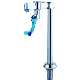 8" Pedestal Push-Back Single Glass Filler Faucet with Instant Shut-Off | CaterEq CEBXF228